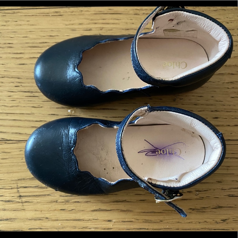 Chloe toddler 22 shoes navy